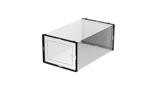 Large Size Modern Hole Side Open Two-End Frame Custom Strong Load-Bearing High Color Value Visual Foldable Stackable Shoe Box