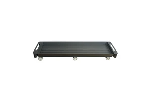 Rolling Under Bed Storage Tray with Wheels 2 Pack Block Mobile Organizer Drawer for Closet Space Saving Container