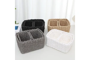 Eco-Friendly Foldable Woven Modern Storage Basket with High Quality Design