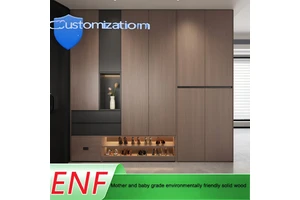 Modern Wooden Shoe Racks for Apartment Villa and Hotel Entrances with Free Design Consultations