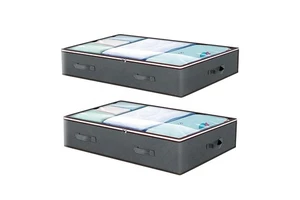 Under Bed Storage Bags for Bedroom Large Capacity Cloth Storage Boxes Foldable Bed Storage Box Containers with Window