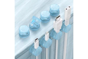 Magnetic Data Cable Clip Rotatable Wire Organizer Universal Self-adhesive Electronics Wire Organizer Holder