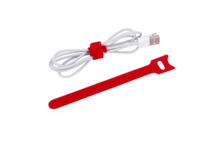 Wholesale Stock Back-to-Back Cable Organizer Self-Locking Hook and Loop Strap Fastener Colorful Reusable Cable Ties