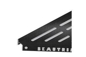 High Quality 250x250mm Modern Hotel Corner Shelf Matt Black Stainless Steel 304 Waterproof Wall Mounted Storage Rack for
