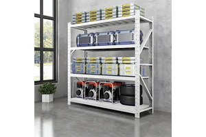 Metal Stacking Shelves 300kg 500kg Warehouse Racking Iron Shelving Stacking Racks & Shelves Light Duty Warehouse Storage Rack