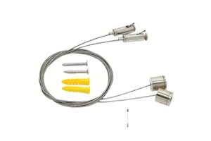 OEM ODM Ceiling Mounting Bracket Light Fixture Adjustable Metal Cable Gripper Wire Suspension Kit RoHS Certified Eco-Friendly