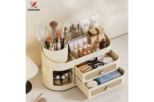 XinHang Rectangle Space-saving Large Capacity Cosmetic & Makeup Organizer Multi-functional Plastic Drawers Storage Box Holder