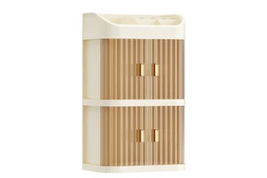 High-End Dust-Proof Large Capacity Desktop Storage Cabinet Modern Cosmetic Storage Box for Skin Care Products Facial Mask
