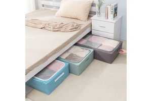 Space Saving Under Bed Home Wardrobe Organizer Foldable Cabinet Clothes Storage Boxes Underbed Storage Under-bed Storage