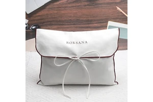Factory Hot Sale White Twill Cotton Flap Clothes Handbag Packaging Bag Custom Logo Printed Wallet Bet Dust Cotton Envelope Pouch