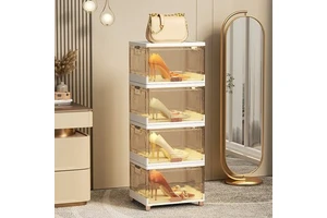 High Quality Stackable Shoe Box Storage Plastic Shoe Storage Packaging Shoes Boxes for Living Room
