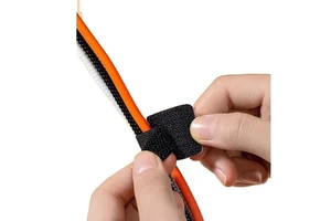 Adhesive Friendly Polyester/Nylon Rectangle Wire Buckle Organizer Network Cable Management Storage Artifact Hook and Loop Tape