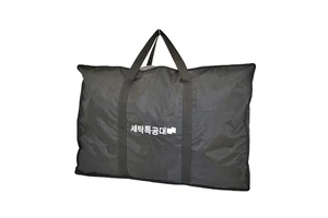 2024 Wholesale Big Laundry Bag In Bulk Square Shape 420D Polyester Double Zipper Travel Laundry Bag