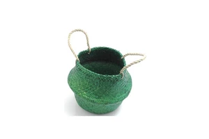 King Craft Viet Woven Seagrass Eco-Friendly Folding Belly Basket Customized Size Multifunction Home Organizer Braided Storage