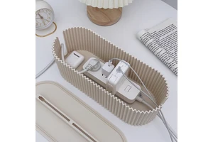 Concealed Wiring Box Plastic Cable Organizer Multi-functional Cable Management Storage Solution for Desktop Modern Minimalist