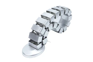 Vertebrae PE Cable Management Sleeve Desk Cord Organizer Tray for Home/Office Spiral Wrapping Computer Cable Collector Protector