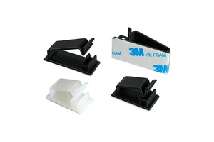 Nylon Self Adhesive Wire Clamp Organizer Holder FC-15 Cable Wire Clips 100pcs Cable Management Clip Case Wire for Cps TVs Cars