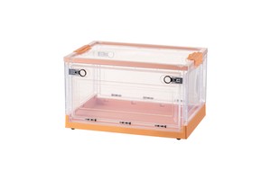 Household Container Box Clothes Toys Bathroom Cart Organizer Clear Storage Bins With Wheels Plastic Foldable Box