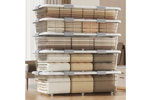 Wholesale Nested Under Bed Storage Chest Stackable Rolling Storage Bin With Secure Buckles For Home & Hotel Supply