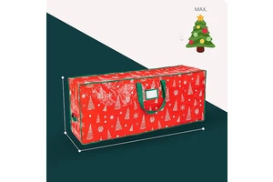 Red Green Plastic Eco-Friendly Foldable Christmas Tree Storage Bag Waterproof Insect Proof Dust Storage Custom