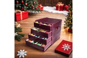 Sustainable Multifunctional Christmas Ornament Storage Boxes Foldable Square Clothing Organizer Stocked for the Holidays