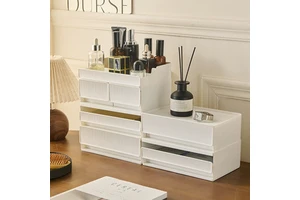 High-End Desktop Drawer-Type Storage Box for Cosmetics Skin Care Products Plastic Multi-Layer Rack for Lipstick Storage