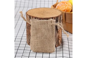 Natural Burlap Bag 13x18 cm Suitable Grain Storage Bags Durable Personalized Jute Pouch Christmas Purposes
