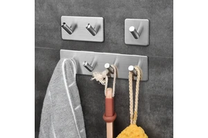 Probebi Heavy Duty Wall MOunt Organizer Hook Storage Stainless Steel Hook Rack