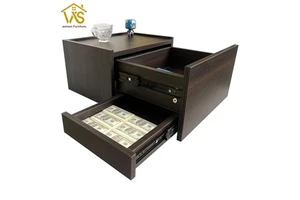 Decorative Furniture Concealment Hanging Bedside Table With Hidden Compartment Drawer Wall Mounted Floating Nightstand