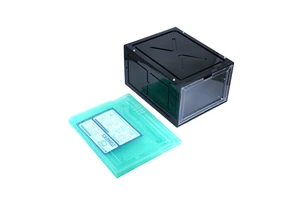 Rugged Pp Plastic Shoe Storage Box Transparent Drop Front Stackable for Home Footwear Organization