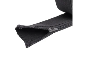 Durable PP Braided Cable Cover Organizer Hook Loop Zipper Flame Retardant Wire Sleeve Rated 10-100mm Diameter Cable