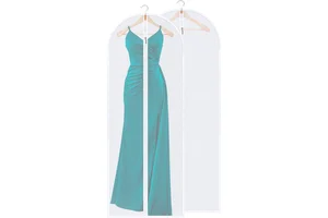 Semi-Transparent Waterproof Hanging Garment Bag for Suit and Dress, Space-Saving 6 Sizes 80-152cm
