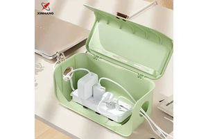 Xinhang Wire Storage Box, Desktop Organizer Box Simple Power Storage Cable Large Capacity Hidden Socket Data Cable Storage Box