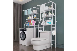 Factory Price Rack Toilet Cabinet Shelving Kitchen Washing Machine Rack Bathroom Space-Saving Shelf