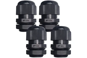 3/4" SpeedWare Strain Relief NPT Nylon Cord Grip Cable Glands