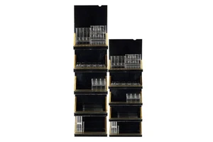 Customized Acrylic Cosmetic Makeup Organizer Dust Water Proof Cosmetics Storage Display Case with Drawers