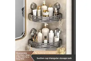 High Quality Stainless Steel Modern Multifunction Bathroom & Kitchen Storage Rack Wall Decorative Design