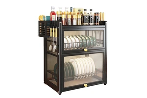 High Quality Factory Sales Dish Rack Flip Type Wall Mounted Shelves Bowl and Dish Storage Rack