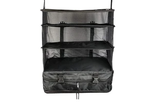Hanging Oxford Cloth Folding Compartment Storage Bag Multi-function Clothing Organizer for Living Room