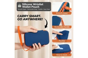 New Large Silicone Bag Portable Makeup Storage Bag Zipper Pouch Purse Waterproof Cosmetic Bag Travel Toiletry Bag