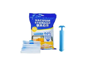 Waterproof Foldable Lightweight Vacuum Storage Bag with Clothing Organizer for Bedding and Clothing