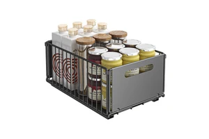 Pull Cabinet Organizers Wire Heavy Duty Foldable Slide Drawers Standing Multifunctional Drawer Organizer Baskets Storage