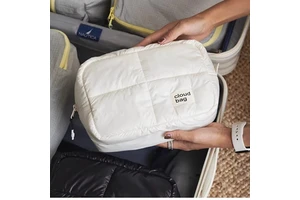 Professional Makeup Bag Supplier Tycoon White Black Cosmetic Storage Pouch Waterproof Toiletry Organizer Bag for Travel