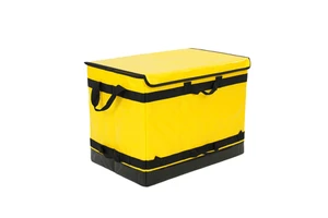 Large Capacity Durable PP Foldable Delivery Tote Bags With Zipper For Parcel Sorting