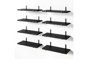 Cross-border Wooden Floating Wall Shelves Racks Solid Wood Bathroom Living Room Storage Multi-Purpose Screw Embedded