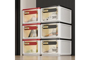 Transparent Shoe Storage Box Sneaker Magnetic Plastic Stackable Dustproof Storage Rack