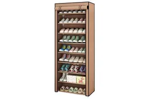 Factory Wholesaling Non-Woven Fabric Transparent Shoe Storage Box Stackable Clear Shoe Box Magnetic Sneakers Shoe Organizer