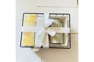 Bathroom Accessory Set Wire Storage Basket, Metal Baskets for Shelves, Multipurpose Counter Organizer