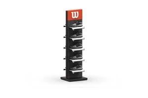 Custom Metal Sport Shop Shoes Display Rack Commercial Merchandising Running Shoes Display Stand