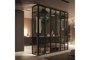 Luxury Modern LED Light Durable Eco-Friendly Moistureproof Large Capacity Customizable Size Walking Clothes Organizer Wardrobe